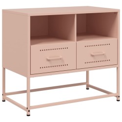 Meuble TV rose 68x39x60,5 cm acier 633115633115