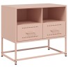 Meuble TV rose 68x39x60,5 cm acier 633115633115