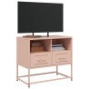 Meuble TV rose 68x39x60,5 cm acier 633115633115