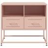 Meuble TV rose 68x39x60,5 cm acier 633115633115