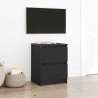 Meuble TV noir 40x35x54 cm bois d'ingénierie 633125633125