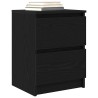 Meuble TV noir 40x35x54 cm bois d'ingénierie 633125633125
