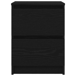 Meuble TV noir 40x35x54 cm bois d'ingénierie 633125633125