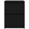 Meuble TV noir 40x35x54 cm bois d'ingénierie 633125633125