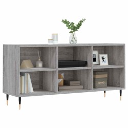 Meuble TV sonoma gris 103,5x30x50 cm bois d'ingénierie 633126633126