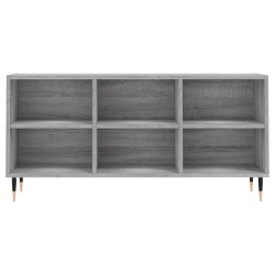 Meuble TV sonoma gris 103,5x30x50 cm bois d'ingénierie 633126633126