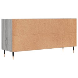 Meuble TV sonoma gris 103,5x30x50 cm bois d'ingénierie 633126633126