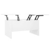 Table basse blanc 80x50x42,5 cm bois d'ingénierie 633127633127