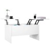 Table basse blanc 80x50x42,5 cm bois d'ingénierie 633127633127