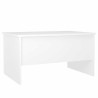 Table basse blanc 80x50x42,5 cm bois d'ingénierie 633127633127