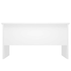 Table basse blanc 80x50x42,5 cm bois d'ingénierie 633127633127