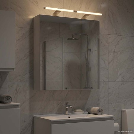 Armoire Miroir de Salle de Bain Blanc 60 x 14,5 x 70 cm 633129633129