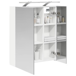 Armoire Miroir de Salle de Bain Blanc 60 x 14,5 x 70 cm 633129633129