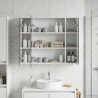 Armoire Miroir de Salle de Bain Blanc 73,5 x 16 x 62,5 cm 633130633130