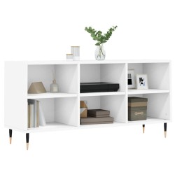 Meuble TV blanc 103,5x30x50 cm bois d'ingénierie 633134633134