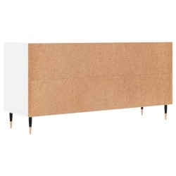 Meuble TV blanc 103,5x30x50 cm bois d'ingénierie 633134633134