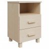 Tables de chevet HAMAR 2 pcs Marron miel 40x35x62cm Bois massif 633135633135