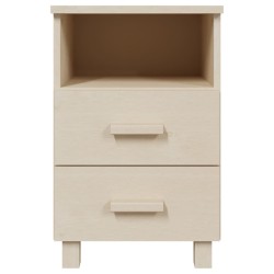 Tables de chevet HAMAR 2 pcs Marron miel 40x35x62cm Bois massif 633135633135