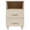 Tables de chevet HAMAR 2 pcs Marron miel 40x35x62cm Bois massif 633135633135