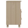 Tables de chevet HAMAR 2 pcs Marron miel 40x35x62cm Bois massif 633135633135