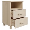 Tables de chevet HAMAR 2 pcs Marron miel 40x35x62cm Bois massif 633135633135
