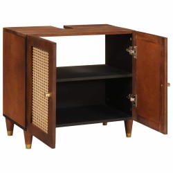 Armoire d'évier Marron 62 x 33 x 58 cm Bois d'ingénierie 633138633138