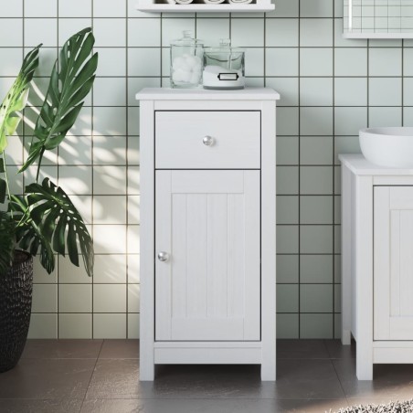 Armoire de salle de bain BERG blanc 40x34x80 cm pin massif 633140633140