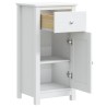 Armoire de salle de bain BERG blanc 40x34x80 cm pin massif 633140633140