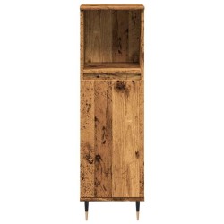 Armoire de salle de bain vieux bois 30x30x100cm bois ingénierie 633141633141