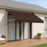 Auvent rétractable manuel Marron 300 cm 633143633143