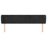 Tête de lit avec oreilles Noir 203x23x78/88 cm Velours 633152633152