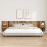 Tête de lit avec armoire 3 pcs Bois Ancien Bois d'ingénierie 633153633153