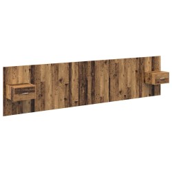 Tête de lit avec armoire 3 pcs Bois Ancien Bois d'ingénierie 633153633153