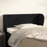 Tête de lit avec oreilles Noir 103x23x78/88 cm Velours 633154633154