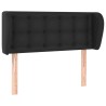 Tête de lit avec oreilles Noir 103x23x78/88 cm Similicuir 633155633155