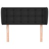 Tête de lit avec oreilles Noir 103x23x78/88 cm Similicuir 633155633155