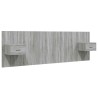 Tête de lit avec armoires sonoma gris Bois d'ingénierie 633159633159