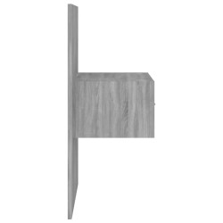 Tête de lit avec armoires sonoma gris Bois d'ingénierie 633159633159