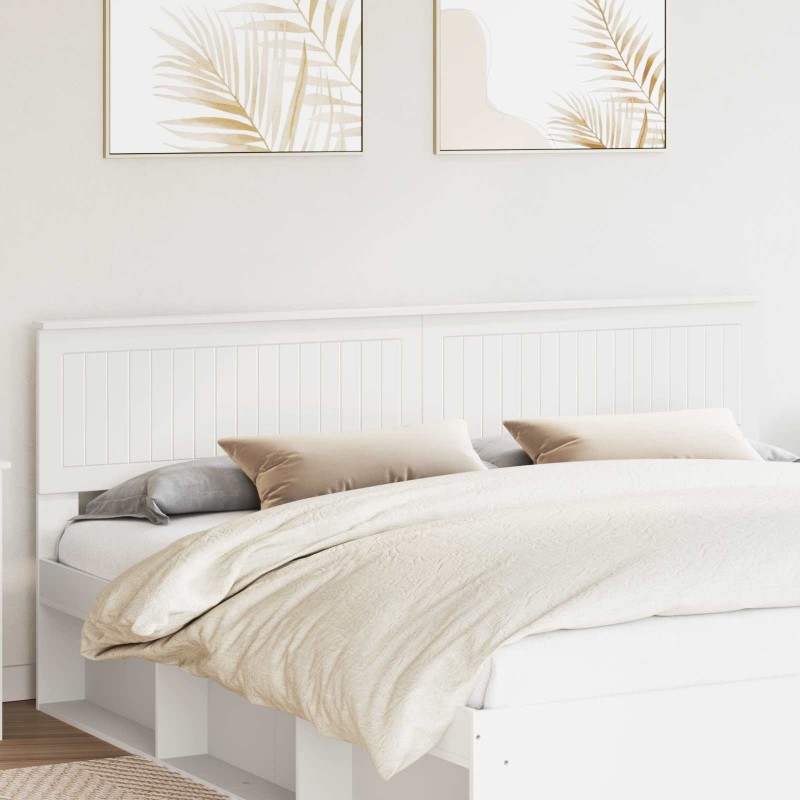 Tête de lit Blanc Bois d'ingénierie 633160633160