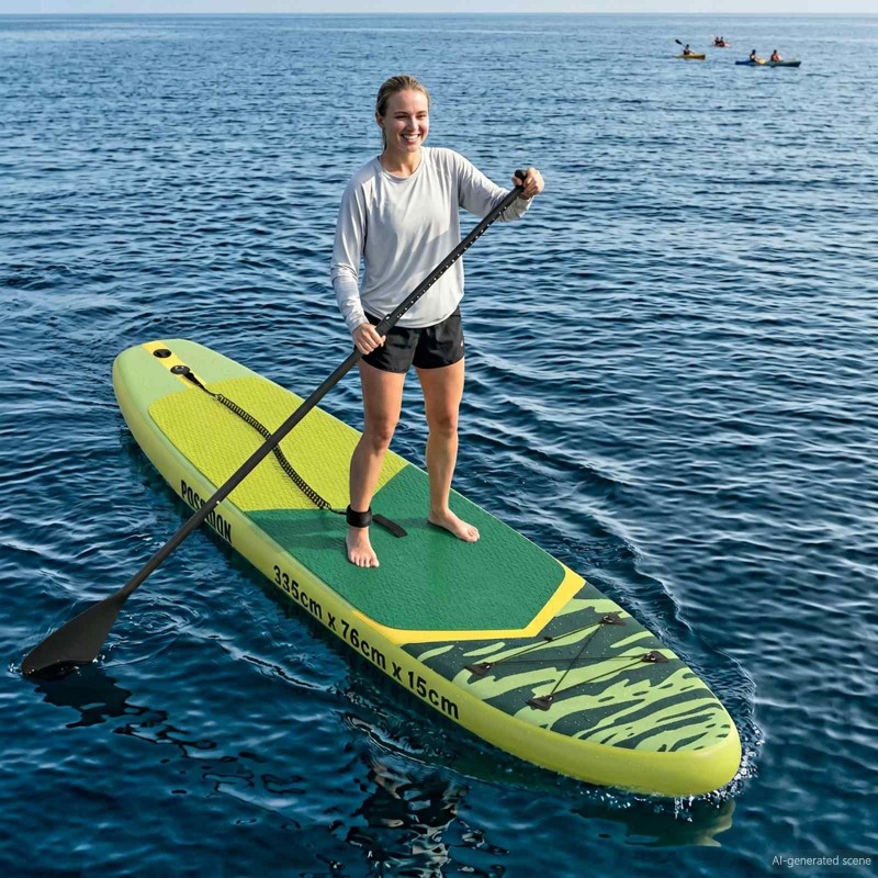 Planche à pagaie gonflable POSEIDON Vert 335 x 76 x 15 cm PVC 633162633162