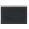Tapis de porte gris foncé 60x90 cm fibre de coco touffeté 633163633163