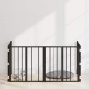 Porte pour chien 4 pcs Noir 60 x 60 cm Acier galvanisé 633164633164