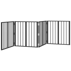 Porte pour chien 4 pcs Noir 60 x 60 cm Acier galvanisé 633164633164