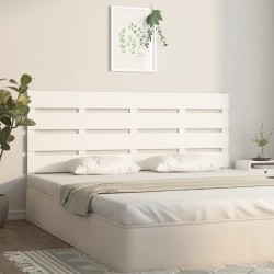 Tête de lit Blanc 160x3x80 cm Bois massif de pin 633169633169