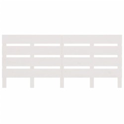 Tête de lit Blanc 160x3x80 cm Bois massif de pin 633169633169