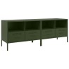 Meubles TV 2 pcs vert olive 68x39x50,5 cm acier 633172633172