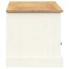 Meuble TV VIGO blanc 156x40x40 cm bois massif de pin 633173633173
