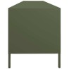 Meuble TV vert olive 202x39x43,5 cm acier laminé à froid 633177633177