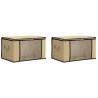 Boîte de rangement avec fenêtre latérale transparente 2 pcs 633183633183