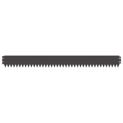 Bordure de Pelouse 20 pcs 103 x 10 cm Acier Noir 633194633194